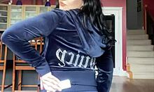 Juicy couture velour tracksuit unboxing and try on with petite latina babe!