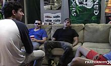 New pledges practice holes in group activity session