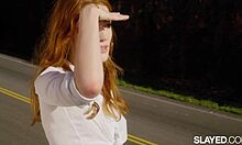 Slayed Scarlett dominates Jia with fierce licks, erasing boyfriend blues in hairy clash.