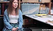 stepmom and stepdaughter sucking officer at work, feeling so wild and desperate