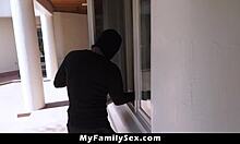 Stepdad Poses As Burglar To Fuck Pervert Stepdaughter