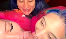 Момичета изненадват момък на лодка с груб FFM