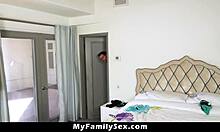 Stepdad Poses As Burglar To Fuck Pervert Stepdaughter