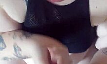 cum all over slutty girlfriend's tits, redhead sucking big cock