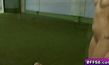 teens play pussy licking centipede with bubble butts 😏