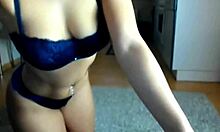 naughty temptress in lingerie doggystyle masturbation