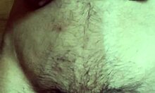 Gay amateur plays with his navel and ejaculates