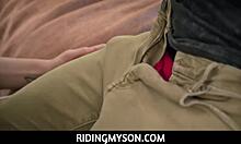 Stepson fucks and sucks to become man