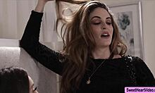 Watch Crystal as Maddy licks her wet pussy!