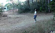 Young American Sucks Victor Bloom's Big Cock In Mountains.