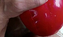 Laura on Heels Sucks Cock with Big Tits and Swallows Cum