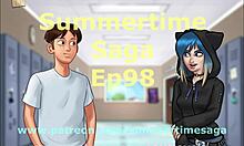 summertime saga 98: college adventures in cartoon style