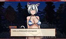 In this hentai breeding farm, a teen slut gets massaged and fucked missionary by a monster cock.