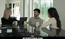 Blonde Stepmom Films Stepson Fucking Latina Girlfriend Scarlett Alexis