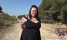 Jade, that European brunette milf, getting double penetrated and showing off her fat tits.