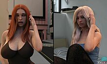 college bound redhead almost got caught with big tits 😏