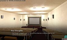 college bound redhead almost got caught with big tits 😏