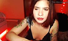 This sensual teen 18+ babe from dominica rubs her pussy firmly on webcam just for you