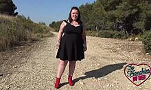 Jade, that European brunette milf, getting double penetrated and showing off her fat tits.