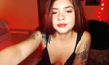 This sensual teen 18+ babe from dominica rubs her pussy firmly on webcam just for you