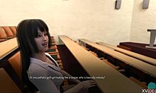 college bound redhead almost got caught with big tits 😏