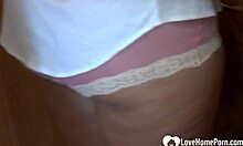 i'm this cute bbw brunette, pleasuring myself alone.