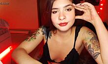 This sensual teen 18+ babe from dominica rubs her pussy firmly on webcam just for you