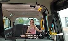 Cute blonde influencer films wild cab ride for fans. Her special got real!