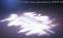 Guided jerk with monster cock toy leading to squirting pussy