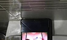 Texas mature receives cum tribute on big tits