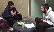 Redhead couple assfucking blonde in gay video