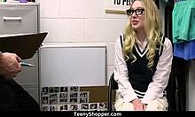 Thief Kallie Taylor Caught and Nailed by Guard Billy Boston in Office