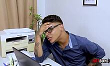 young guy fucks boss