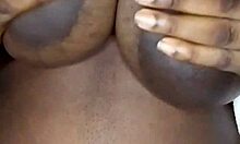 Ebony BBW RIDES cucumber with her BIG ASS.