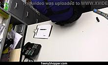 Thief Kallie Taylor Caught and Nailed by Guard Billy Boston in Office