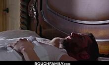 evil step brother confronts moaning stepsister