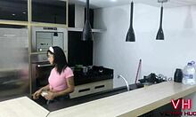 Watch the young maid suck my cock!