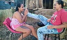 Consenting Partner Gets Foot Massage And Body Exploration With Big Tongue