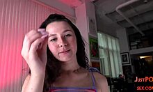 Pov slutty amateur with small tits sucks and rides in close-up doggystyle