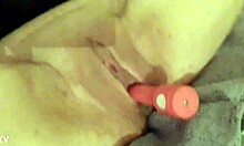 Super wet creamy pussy play with squirting, cum, and vibrator toys.