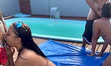 hey, wanna join the pool party with this married chick and her sexy 18-year-old friend?