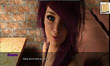 Chatting With Gorgeous Pink Haired Milf