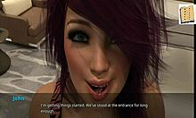 Chatting With Gorgeous Pink Haired Milf