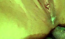 Super wet creamy pussy play with squirting, cum, and vibrator toys.