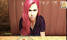 Chatting With Gorgeous Pink Haired Milf