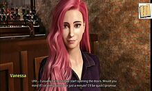 Chatting With Gorgeous Pink Haired Milf