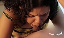 busty curvy latina sucks me off on the balcony