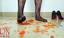 Sweet Jeles Dominates With High Heels On Floor