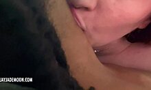 i woke him up with my wet throat, sloppy and deep.