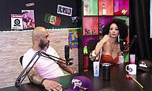 Melissa Leal Shows Fake Tits in Sheer Red Lingerie